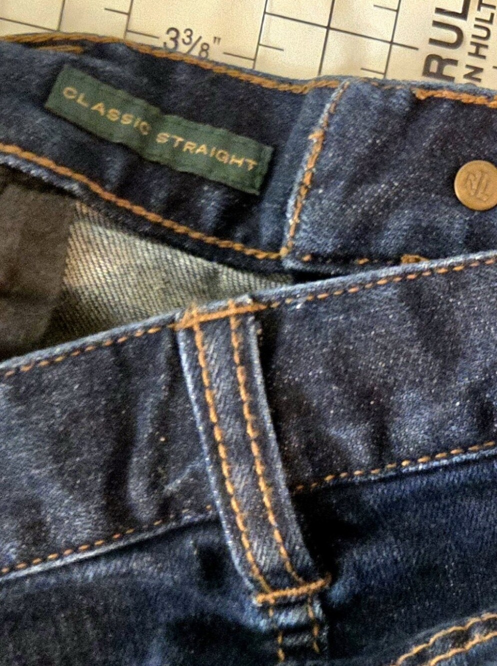 Ralph Lauren Dark Indigo Straight-Leg Women’s Jeans 18W - Picture 3 of 13